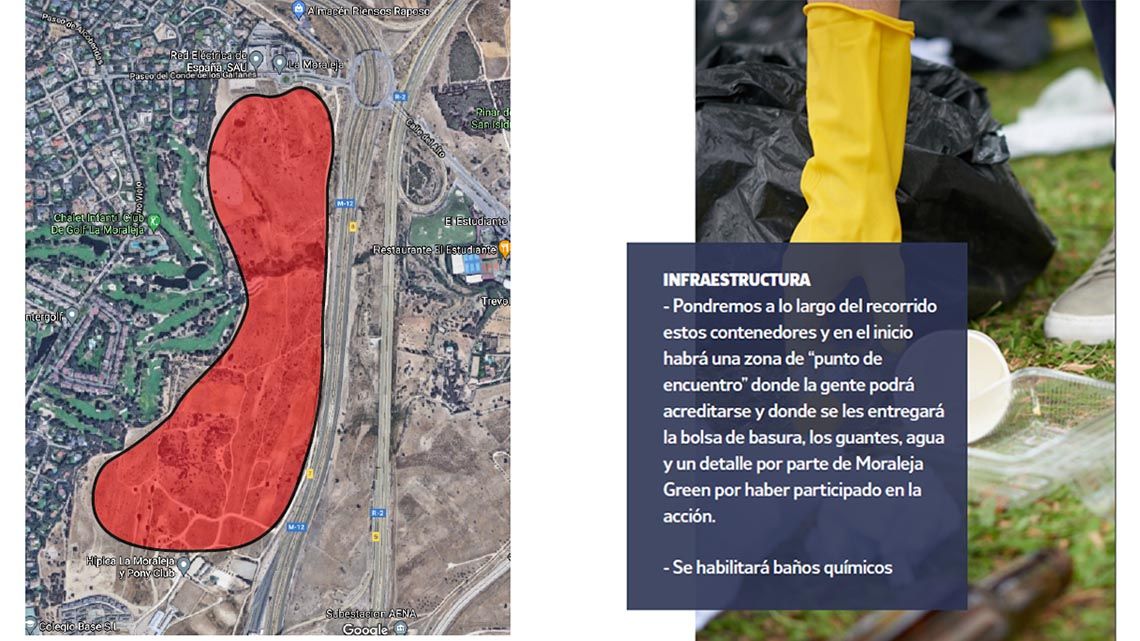 El sábado 5 de junio, Moraleja + Green, menos Basuraleza en el Día Mundial del Medioambiente 1 MoralejaGreen mapa e infrastructura web