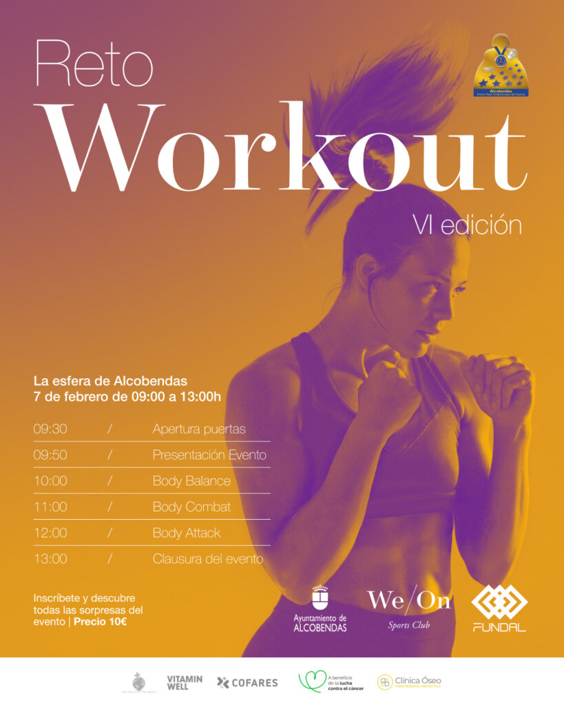 FUNDAL y WE/ON organizan la VI edición del Reto Workout en Alcobendas 1 reto workout post 2